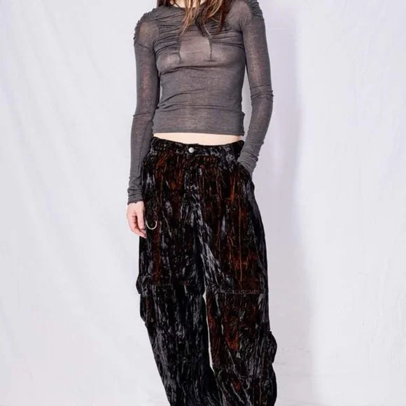 New Collina Strada Lawn Cargo Pant Black - Picture 3 of 7